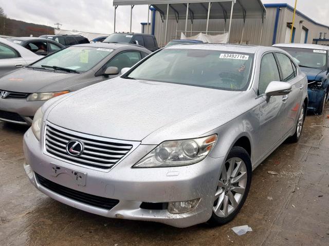 JTHDL5EF2A5001334 - 2010 LEXUS LS 460L SILVER photo 2