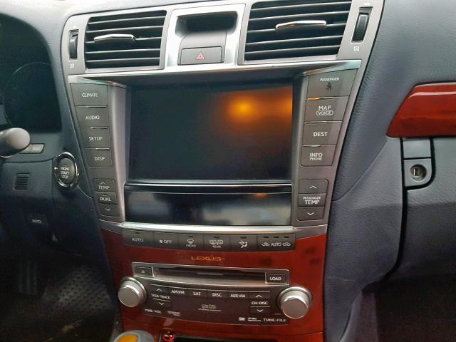 JTHDL5EF2A5001334 - 2010 LEXUS LS 460L SILVER photo 9