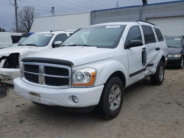 1D4HB48N36F135390 - 2006 DODGE DURANGO SL WHITE photo 2