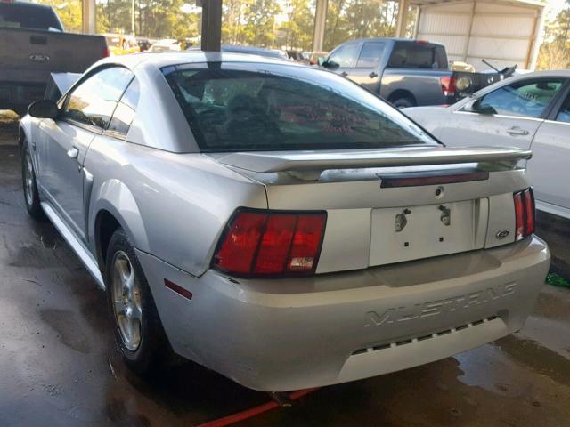 1FAFP404X4F126293 - 2004 FORD MUSTANG SILVER photo 3