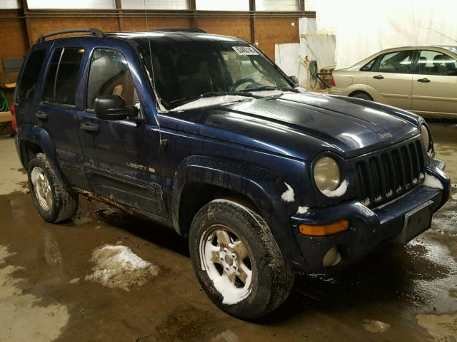 1J4GL58K62W269820 - 2002 JEEP LIBERTY LI BLUE photo 1