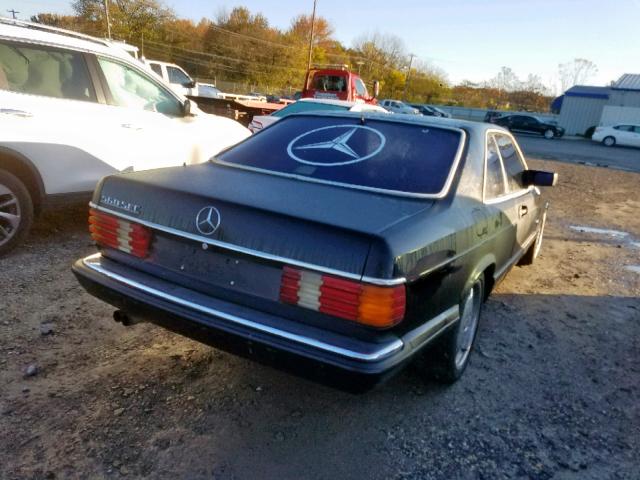 WDBCA45D0JA366192 - 1988 MERCEDES-BENZ 560 SEC BLACK photo 4