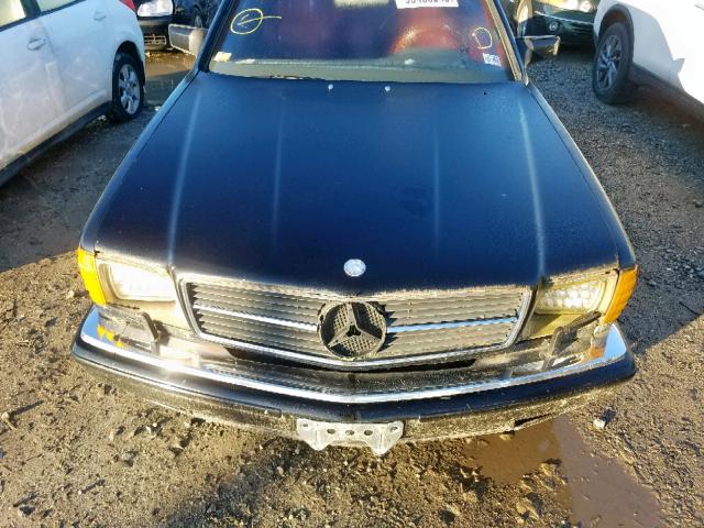 WDBCA45D0JA366192 - 1988 MERCEDES-BENZ 560 SEC BLACK photo 7