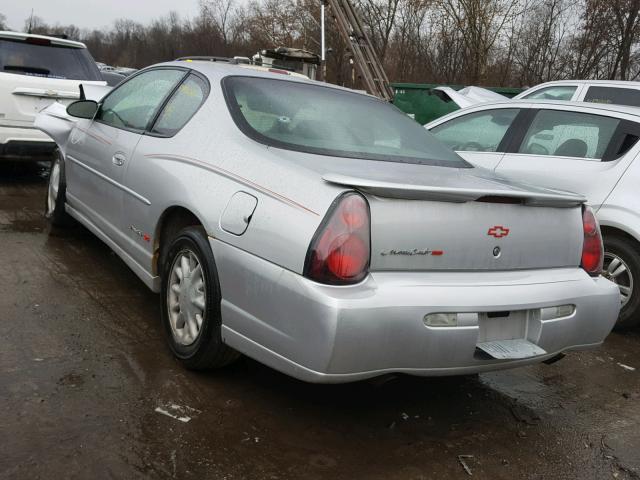 2G1WX12K049236811 - 2004 CHEVROLET MONTE CARL SILVER photo 3