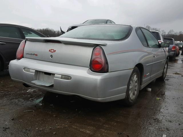 2G1WX12K049236811 - 2004 CHEVROLET MONTE CARL SILVER photo 4