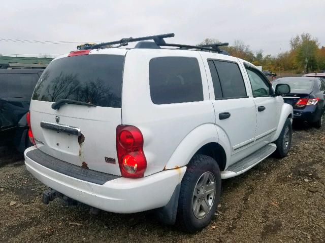 1D8HB58DX4F142166 - 2004 DODGE DURANGO LI WHITE photo 4