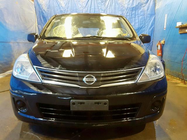 3N1BC1CP5CL374063 - 2012 NISSAN VERSA S BLACK photo 9