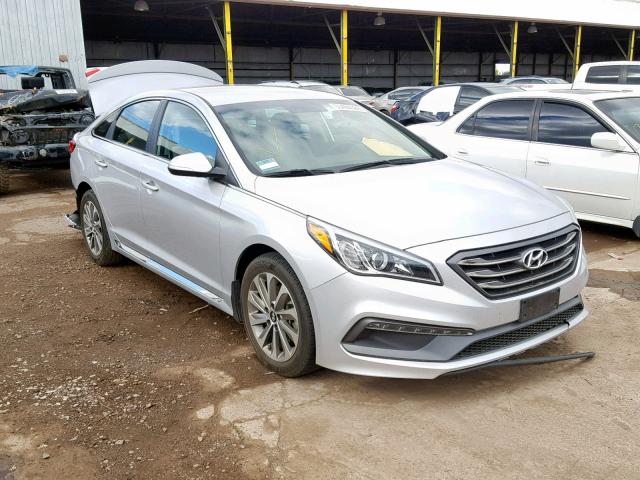 5NPE34AF7HH500288 - 2017 HYUNDAI SONATA SPO SILVER photo 1