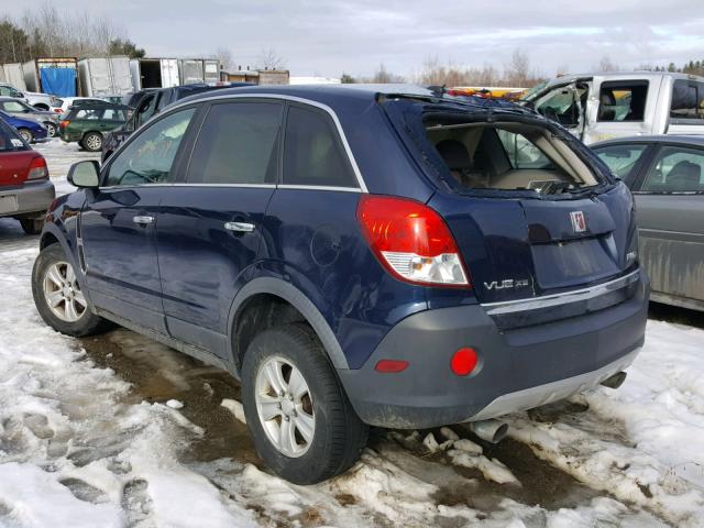 3GSDL43N88S690208 - 2008 SATURN VUE XE BLUE photo 3