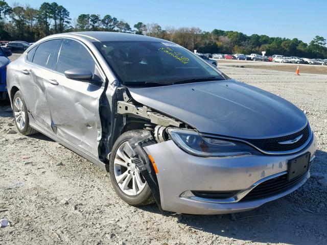 1C3CCCAB6FN651400 - 2015 CHRYSLER 200 LIMITE GRAY photo 1