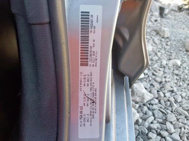 1C3CCCAB6FN651400 - 2015 CHRYSLER 200 LIMITE GRAY photo 10