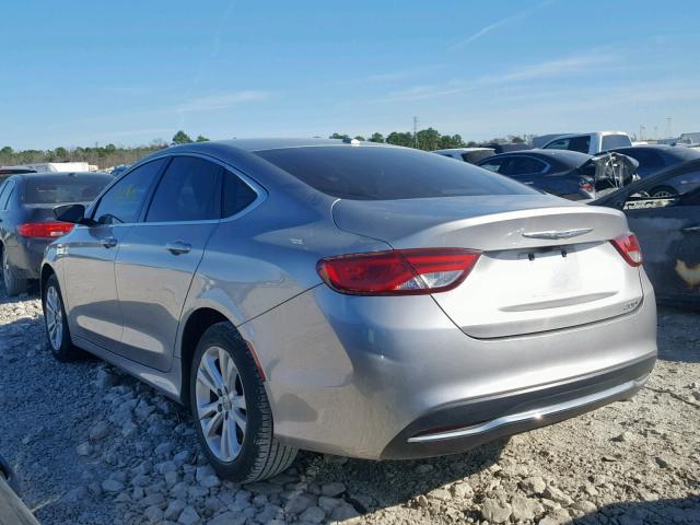 1C3CCCAB6FN651400 - 2015 CHRYSLER 200 LIMITE GRAY photo 3