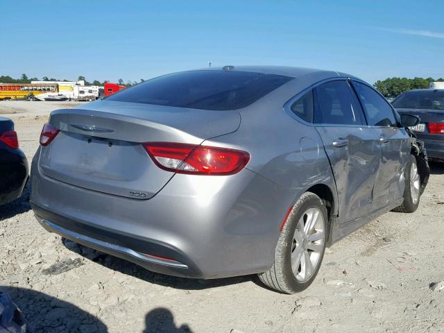 1C3CCCAB6FN651400 - 2015 CHRYSLER 200 LIMITE GRAY photo 4