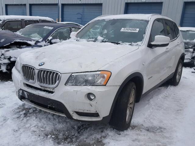 5UXWX9C51E0D39330 - 2014 BMW X3 XDRIVE2 WHITE photo 2