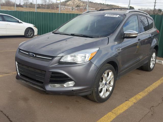 1FMCU0J96EUC45590 - 2014 FORD ESCAPE TIT GRAY photo 2