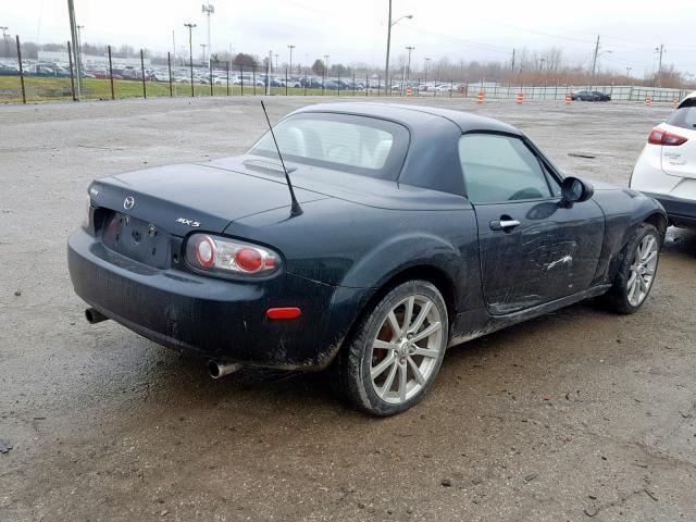 JM1NC26F580154719 - 2008 MAZDA MX-5 MIATA BLACK photo 4