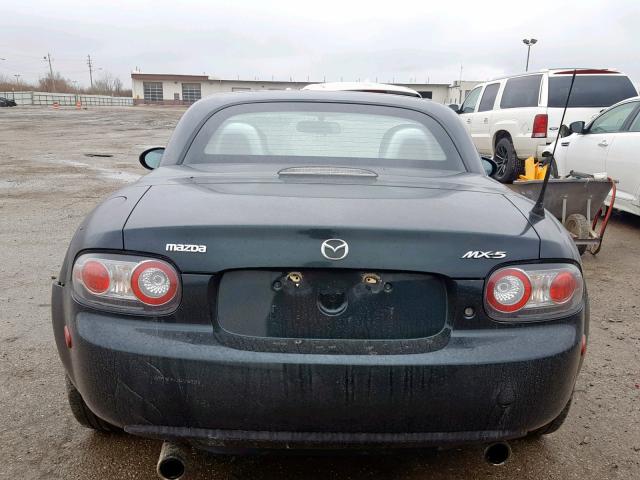 JM1NC26F580154719 - 2008 MAZDA MX-5 MIATA BLACK photo 6