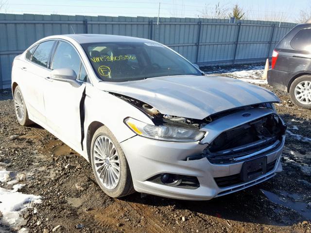 3FA6P0K90ER380536 - 2014 FORD FUSION TIT SILVER photo 1