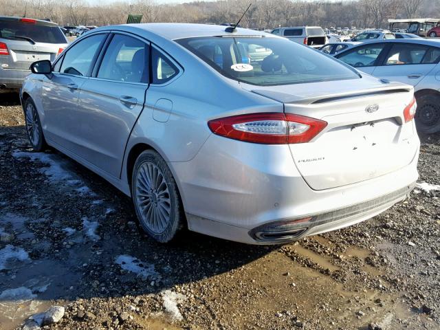 3FA6P0K90ER380536 - 2014 FORD FUSION TIT SILVER photo 3