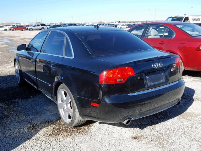 WAUBF78E68A091939 - 2008 AUDI A4 S-LINE BLACK photo 3