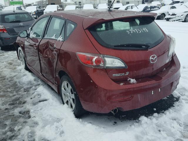 JM1BL1H5XA1269835 - 2010 MAZDA 3 S BURGUNDY photo 3