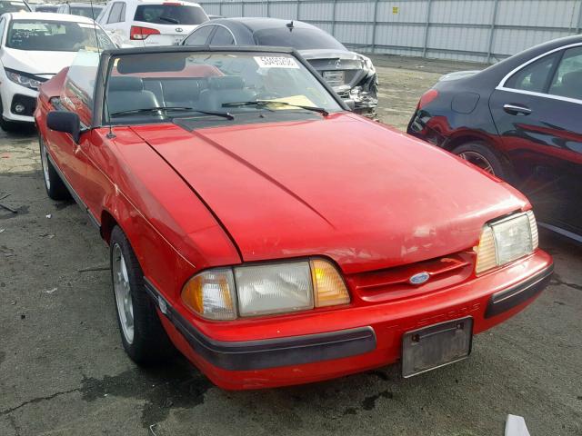1FABP44A1KF171778 - 1989 FORD MUSTANG LX RED photo 1