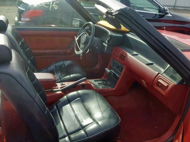 1FABP44A1KF171778 - 1989 FORD MUSTANG LX RED photo 5