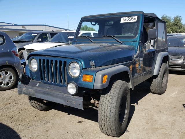 1J4FY29PXVP413373 - 1997 JEEP WRANGLER / GREEN photo 2