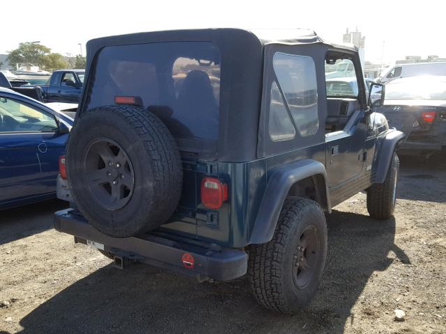 1J4FY29PXVP413373 - 1997 JEEP WRANGLER / GREEN photo 4