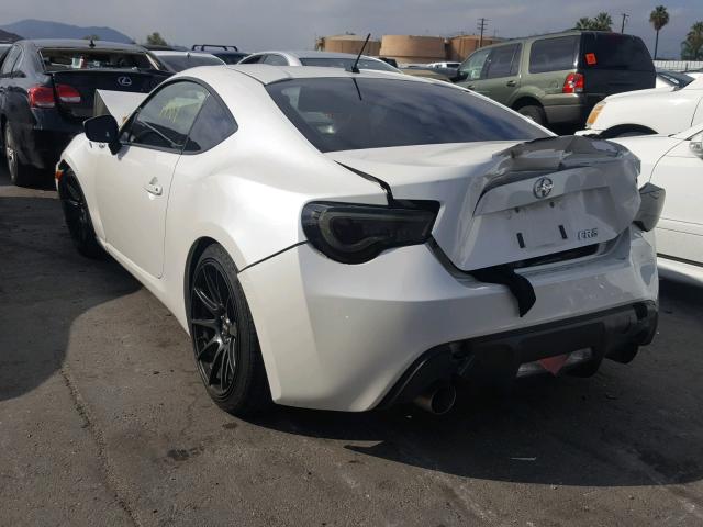 JF1ZNAA16E8700223 - 2014 TOYOTA SCION FR-S WHITE photo 3