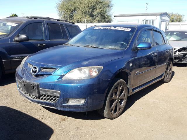 JM1BK344671637657 - 2007 MAZDA 3 HATCHBAC BLUE photo 2