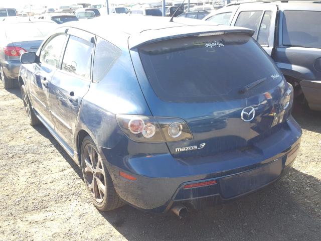 JM1BK344671637657 - 2007 MAZDA 3 HATCHBAC BLUE photo 3