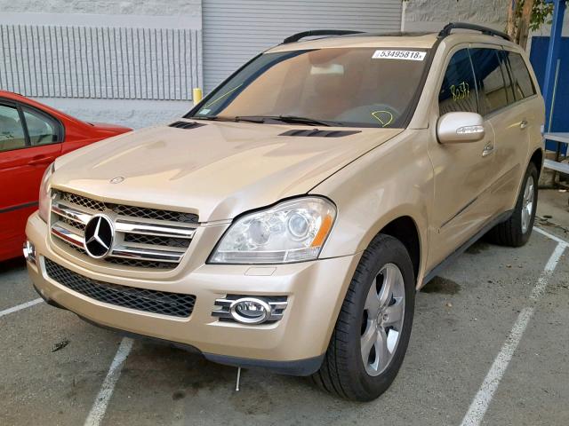 4JGBF71E87A179298 - 2007 MERCEDES-BENZ GL 450 4MA GOLD photo 2