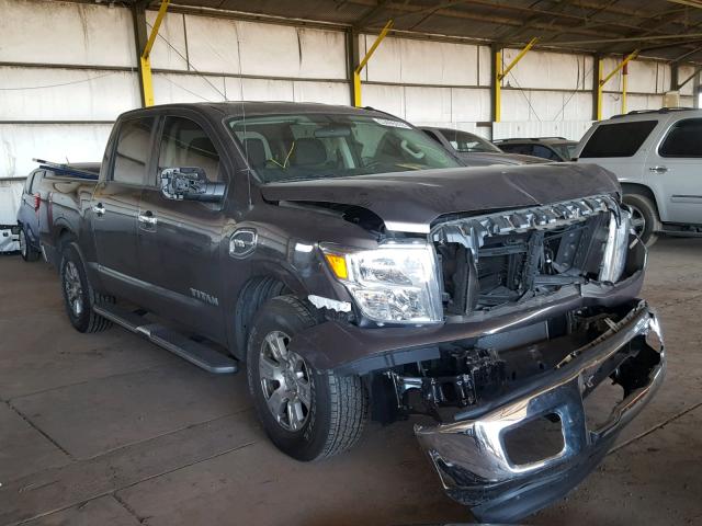 1N6AA1EK6HN553782 - 2017 NISSAN TITAN S BROWN photo 1