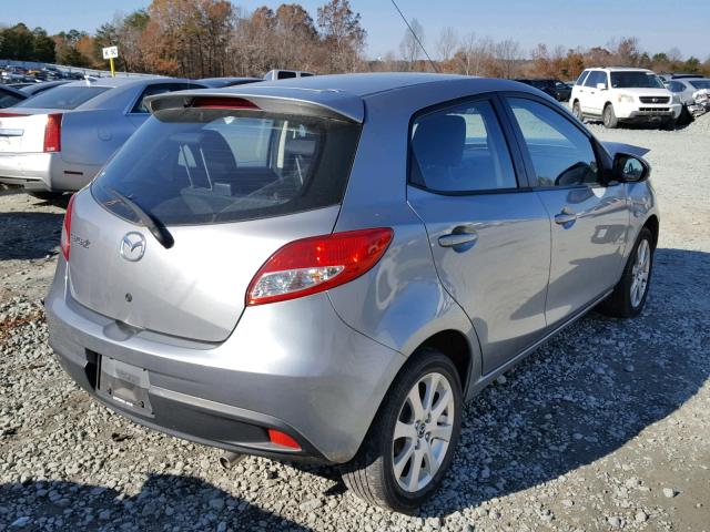 JM1DE1LY0E0174605 - 2014 MAZDA MAZDA2 TOU SILVER photo 4