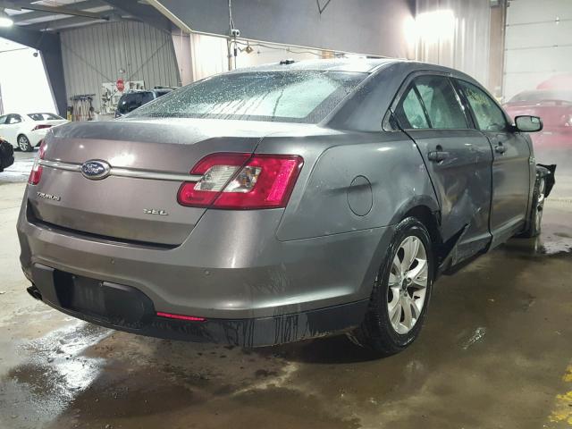 1FAHP2EW6CG133497 - 2012 FORD TAURUS SEL GRAY photo 4