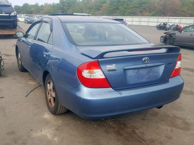 4T1BE32K84U819603 - 2004 TOYOTA CAMRY LE BLUE photo 3