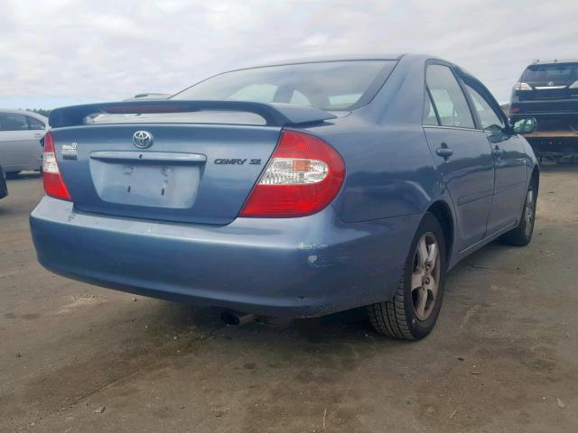 4T1BE32K84U819603 - 2004 TOYOTA CAMRY LE BLUE photo 4