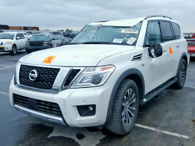 JN8AY2ND8J9052143 - 2018 NISSAN ARMADA SV WHITE photo 2