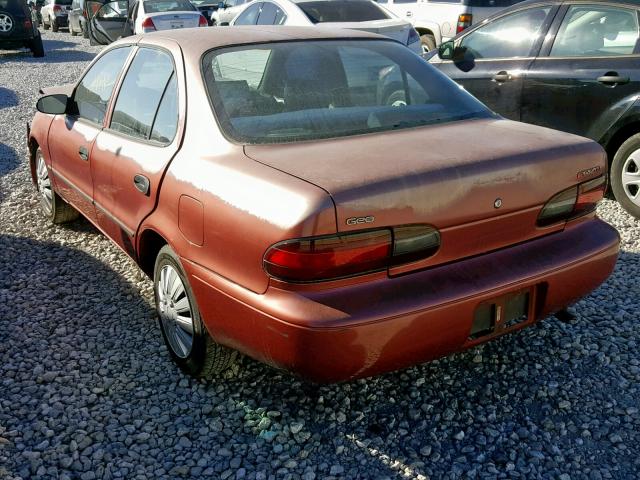 1Y1SK5260VZ458511 - 1997 GEO PRIZM BASE MAROON photo 3