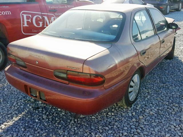 1Y1SK5260VZ458511 - 1997 GEO PRIZM BASE MAROON photo 4