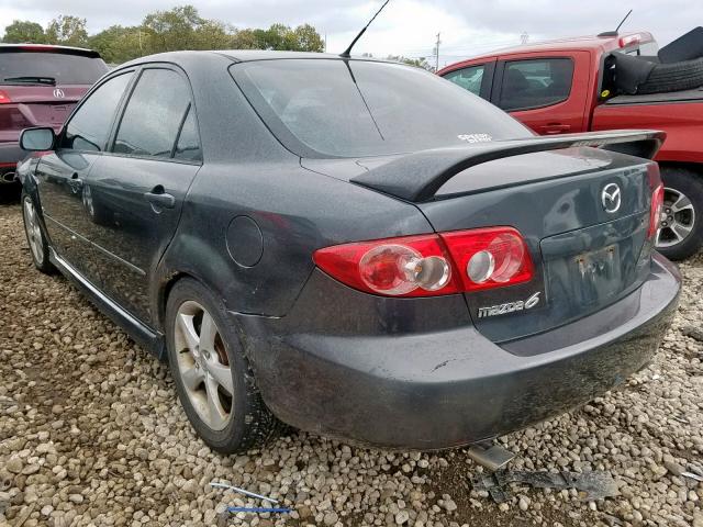 1YVHP80D945N95840 - 2004 MAZDA 6 S GRAY photo 3