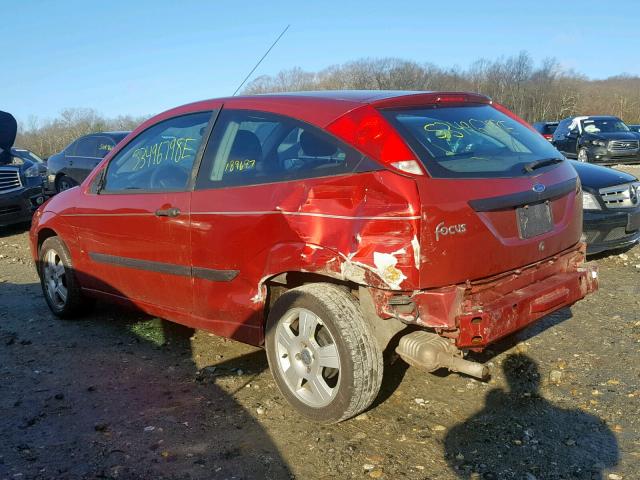 3FAFP31Z03R189697 - 2003 FORD FOCUS ZX3 RED photo 3
