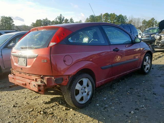 3FAFP31Z03R189697 - 2003 FORD FOCUS ZX3 RED photo 4