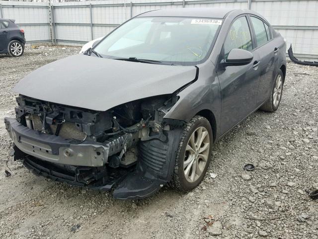 JM1BL1S57A1308776 - 2010 MAZDA 3 S GRAY photo 2