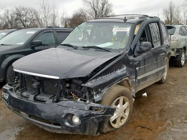 1GKDT13S382214710 - 2008 GMC ENVOY BLACK photo 2