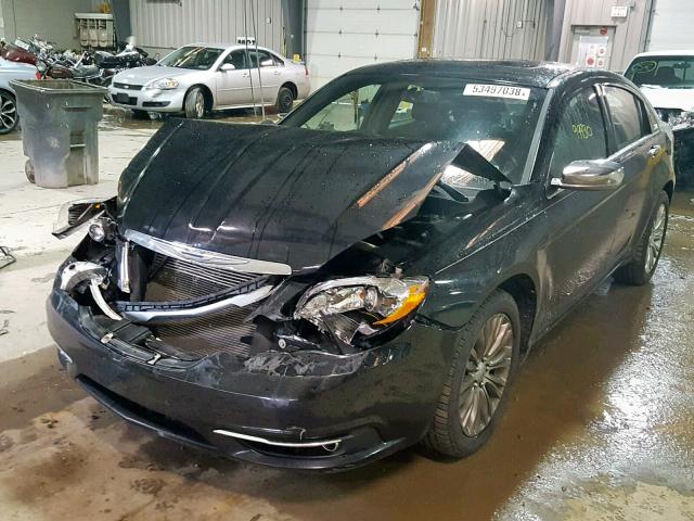 1C3BC2FB5BN580618 - 2011 CHRYSLER 200 LIMITE BLACK photo 2