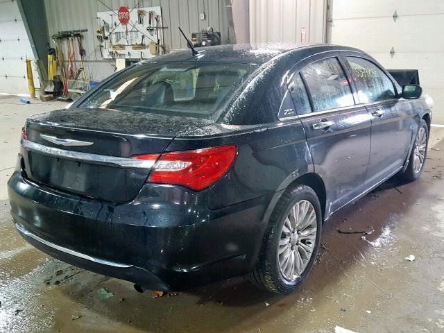 1C3BC2FB5BN580618 - 2011 CHRYSLER 200 LIMITE BLACK photo 4