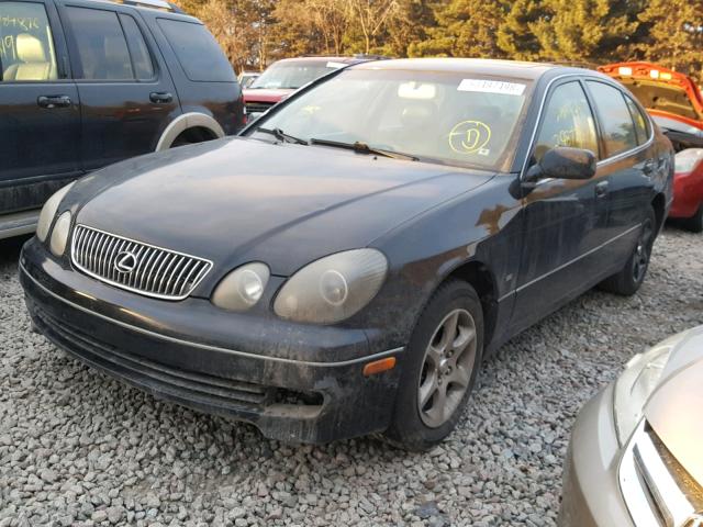 JT8BD69S720168899 - 2002 LEXUS GS 300 BLACK photo 2