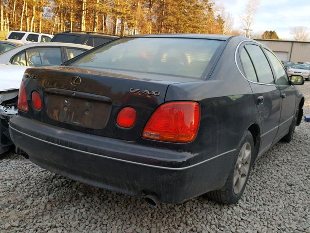 JT8BD69S720168899 - 2002 LEXUS GS 300 BLACK photo 4